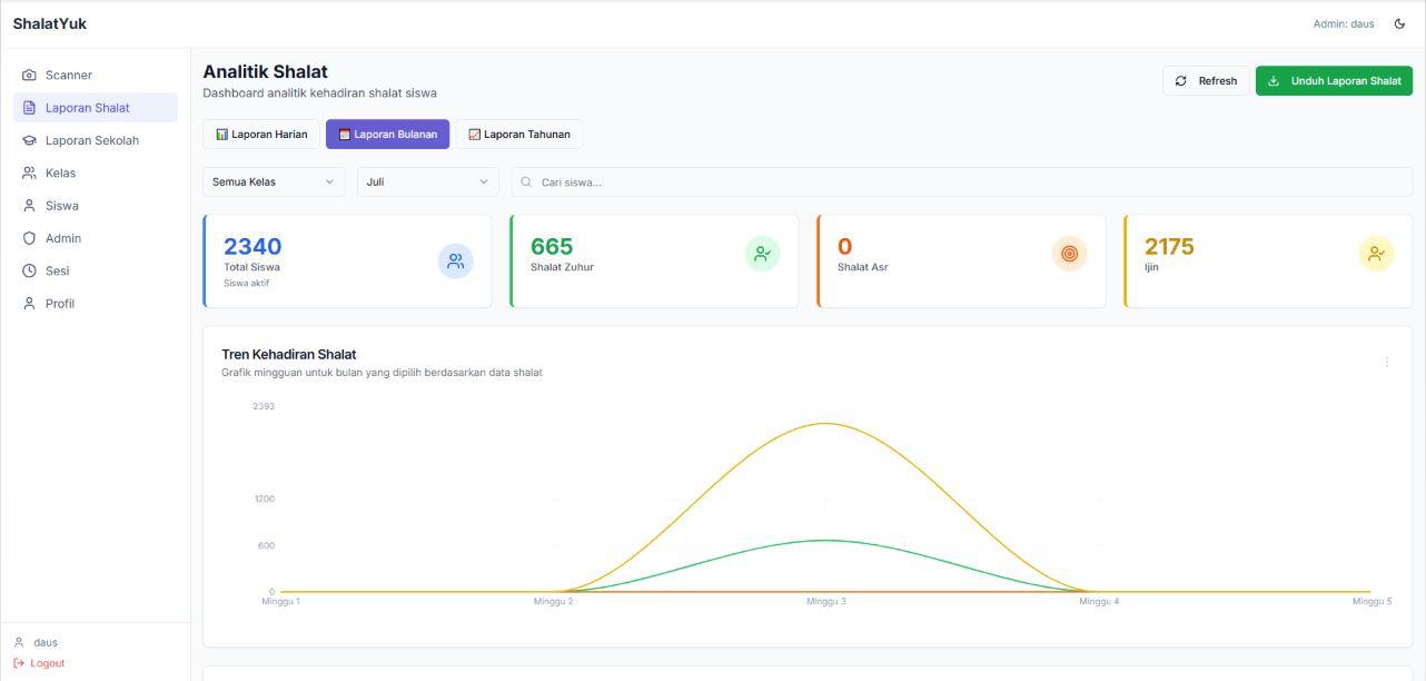 Smart Prayer Attendance System preview