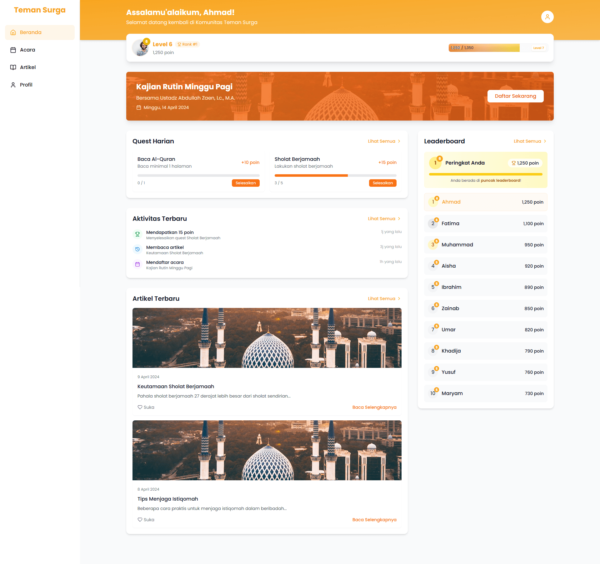Banjarmasin Community Platform preview